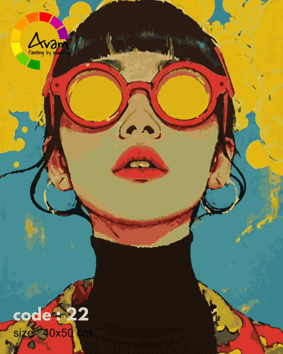پک نقاشی با اعداد مدل پرتره انیمیشنی کد AV_ 022